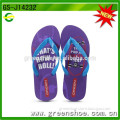 2015 cool beach men custom logo slippers